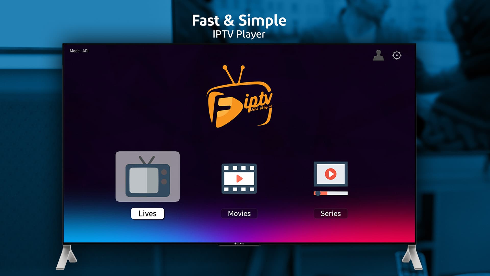 ZenIPTV sur une Smart TV — Lives, Films, Séries